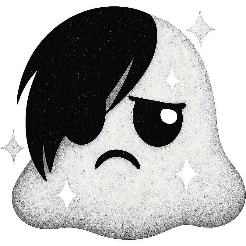 white sparkly emo object, remove background  emoji