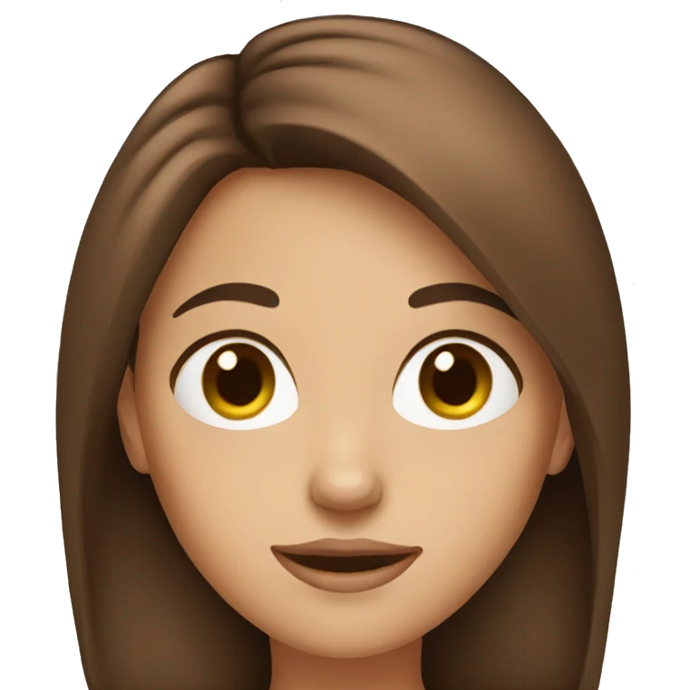 Brown haired girl  emoji