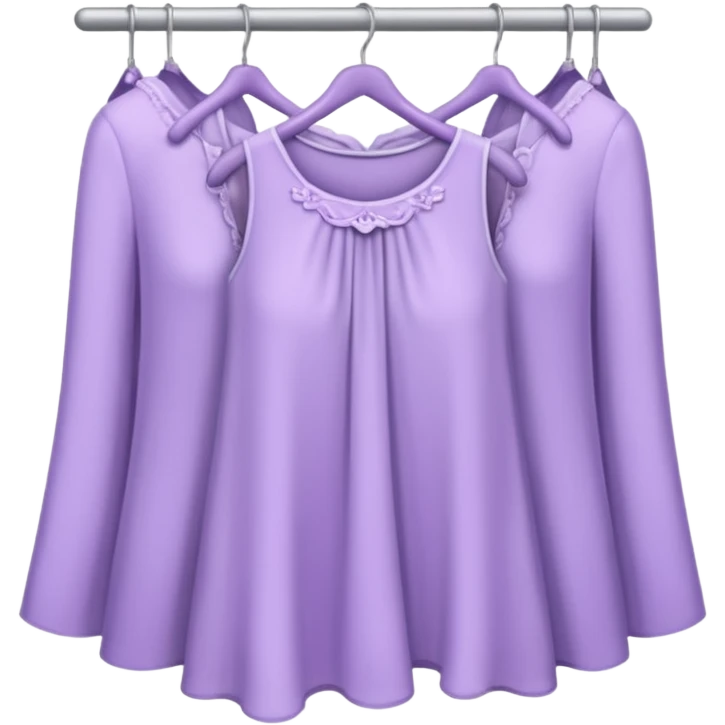 Pale Purple Rack of feminine clothes emoji