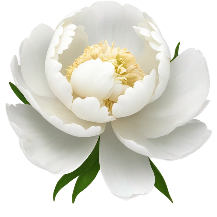White peony  emoji