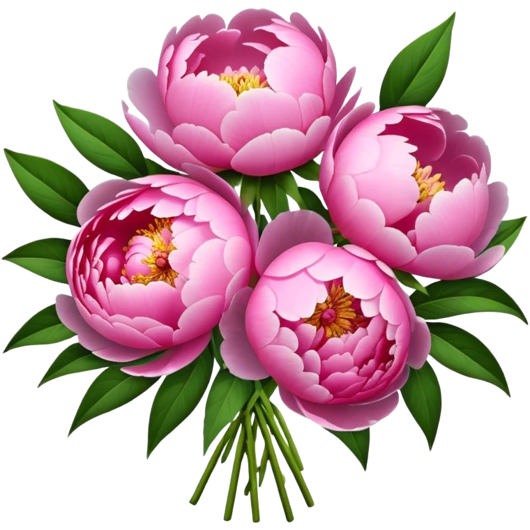 Bouquet of peonies emoji