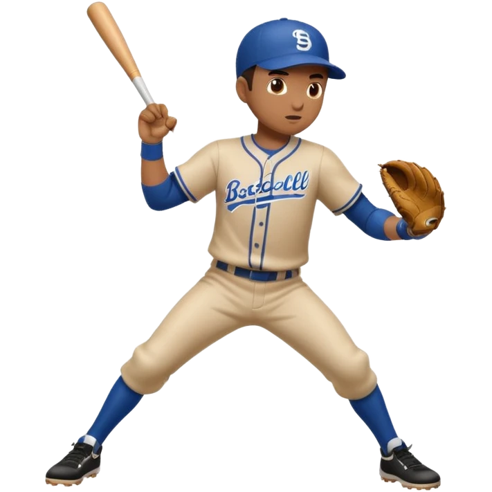 Baseball Player Center Fill emoji