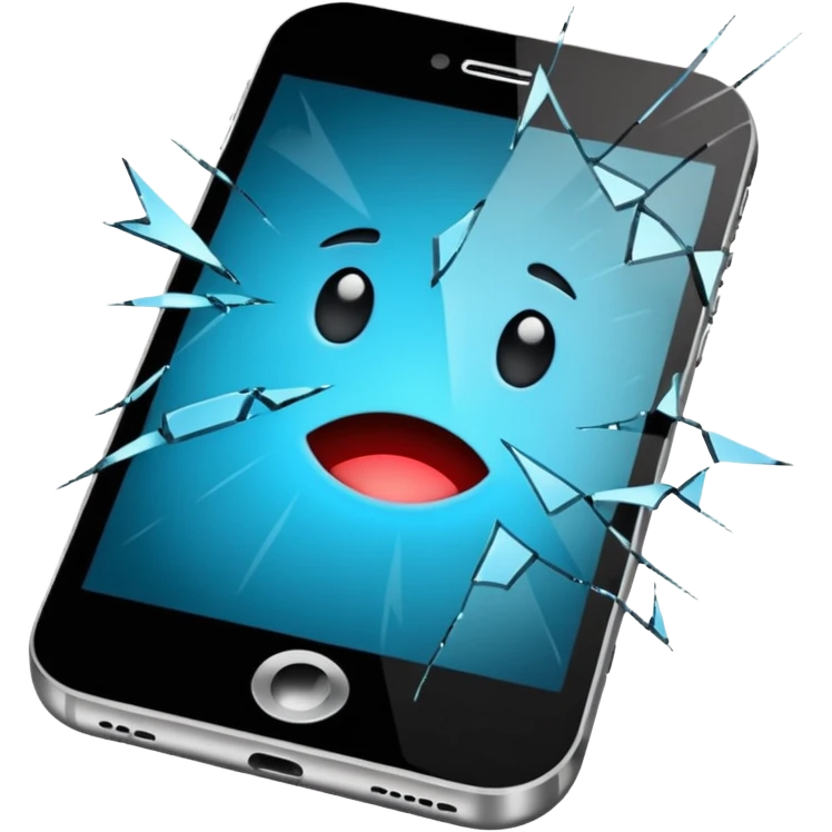 broken mobile phone emoji
