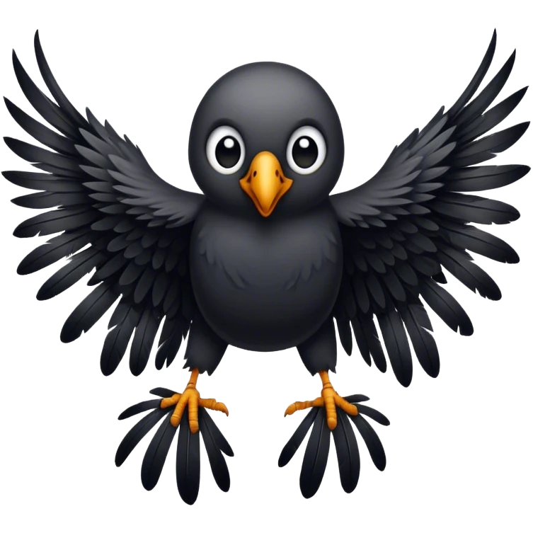 CREEPY BIRD WINGS WIDE OPEN emoji