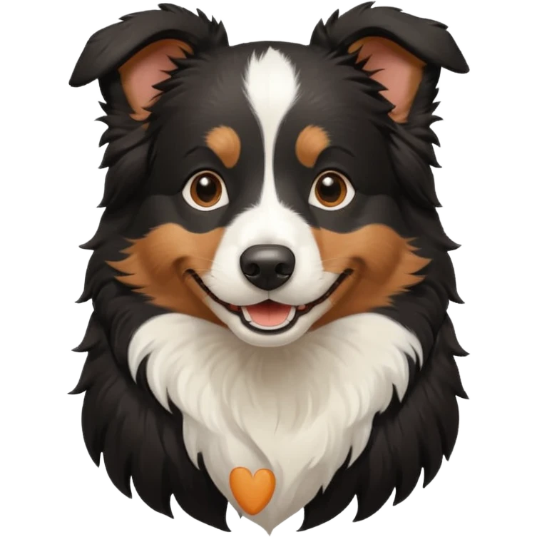smille black bordercollie emoji
