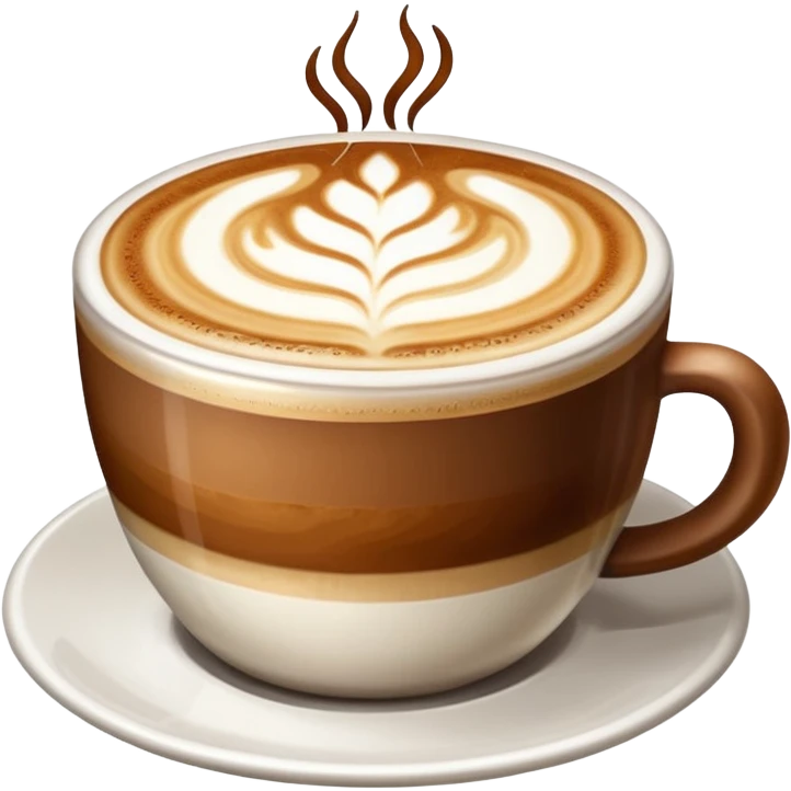 Latte art emoji