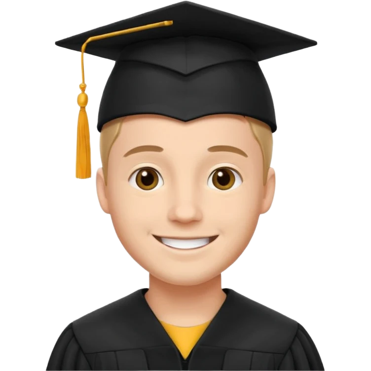 male university graduate emoji