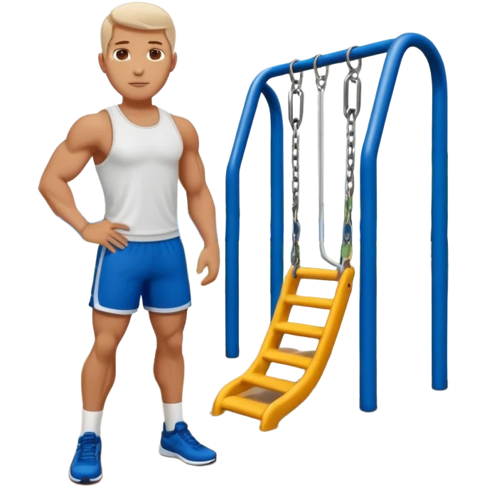 white sportsman in the playground emoji