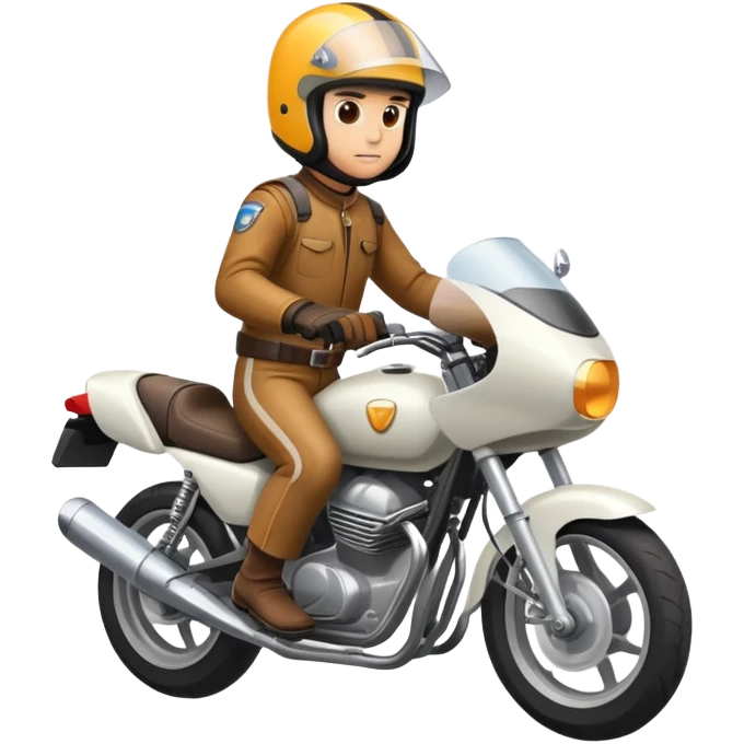 Мотоциклист в крутом повороте emoji