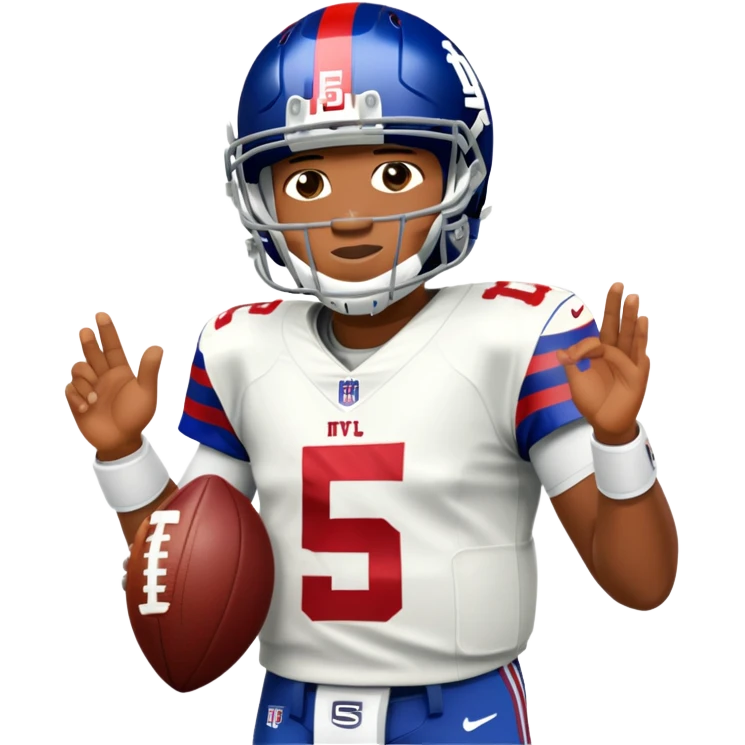 Jameis Winston in #15 New York giants uniform emoji