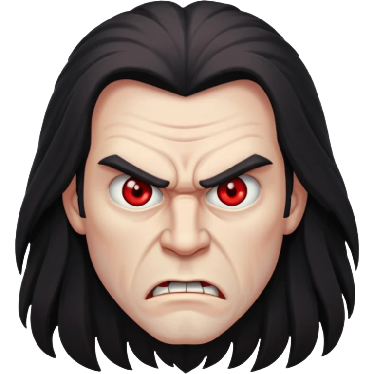 very angry long haired man emoji