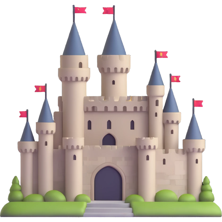 medieval stone castle emoji