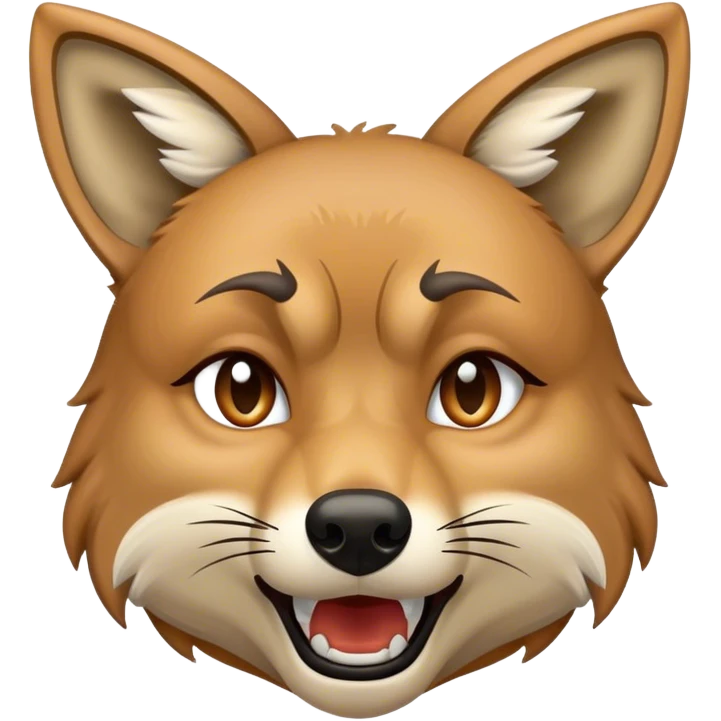 Coyote crying tears emoji