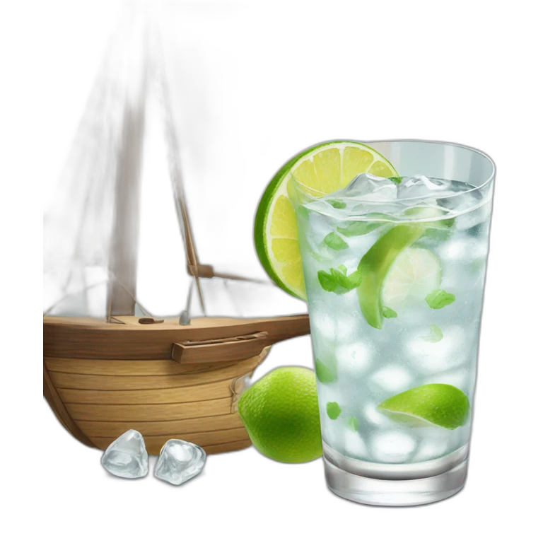 Velero con gintonic emoji