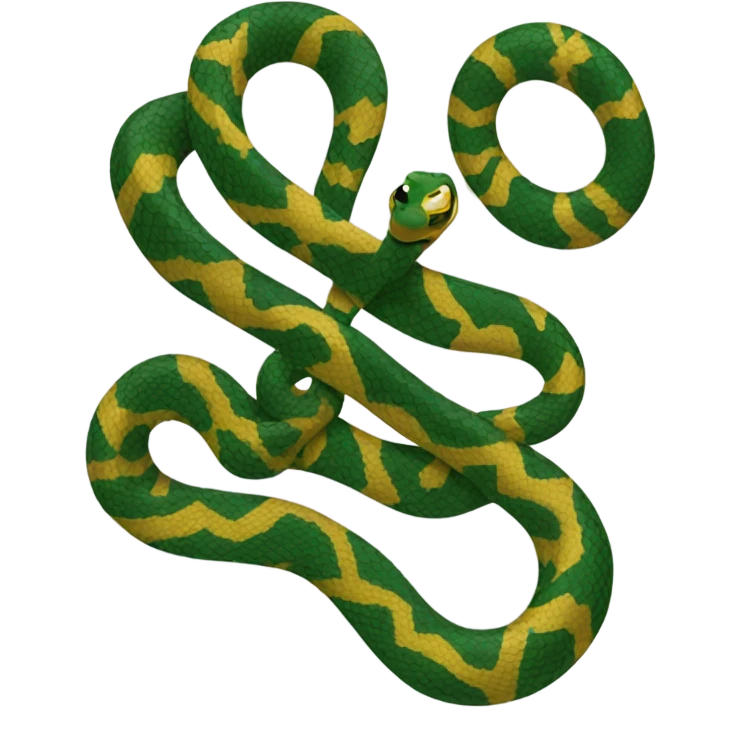 Snake wearing scarf hogwarts emoji