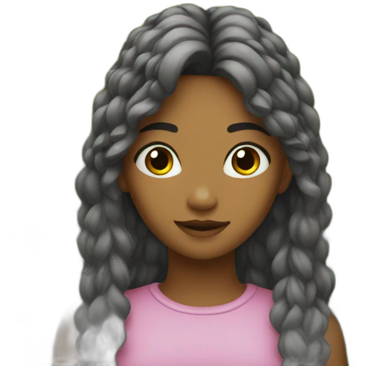 nature and girl emoji
