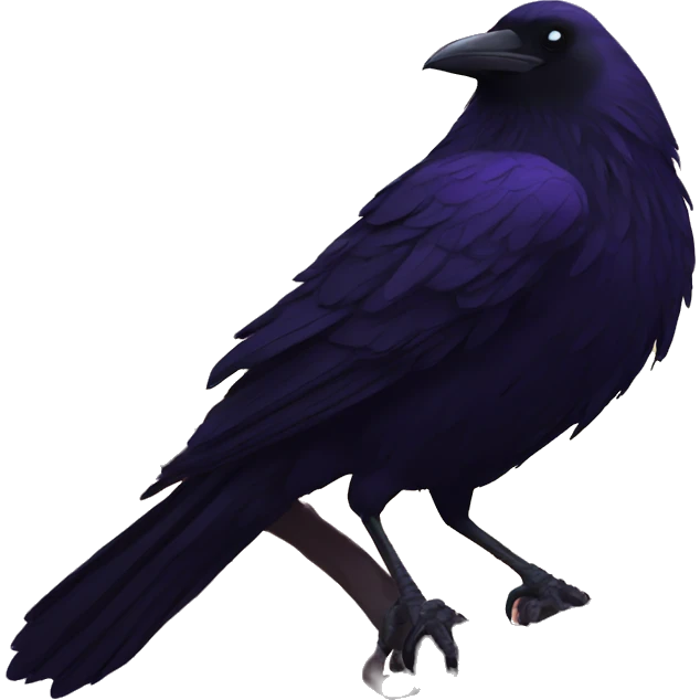 Raven night emoji