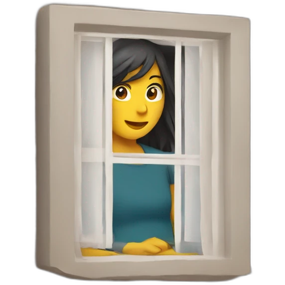Maruja en ventana emoji