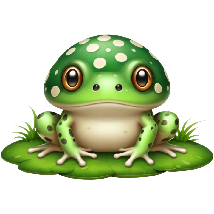 Mushroom frog emoji