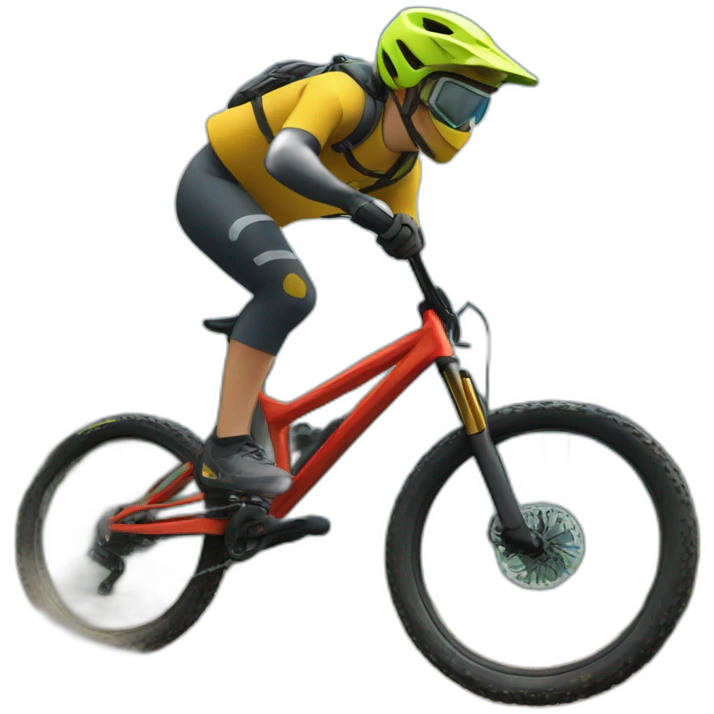 downhill mountain biking emoji