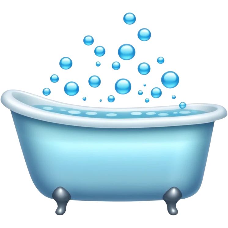 Bathtub full of water emoji