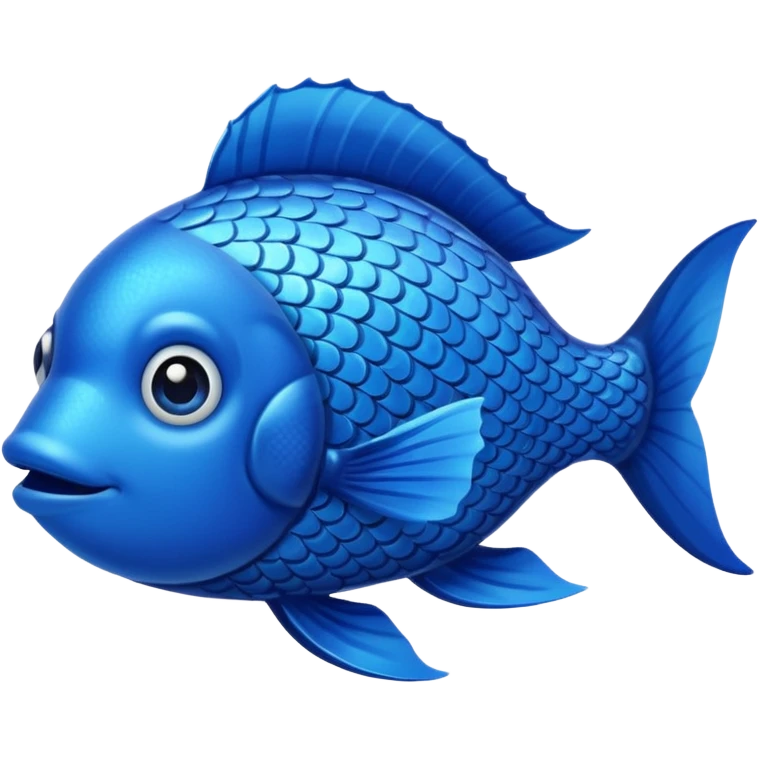 Blue fish emoji