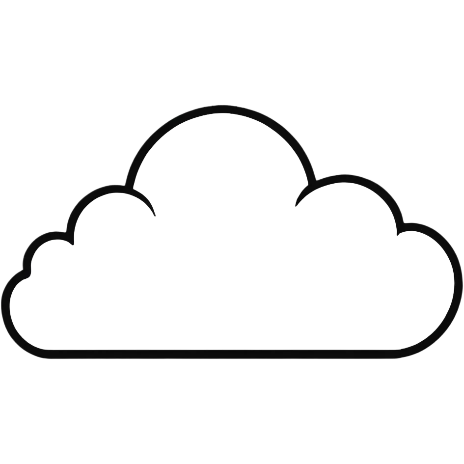 minimalist aesthetic pastel cloud emoji