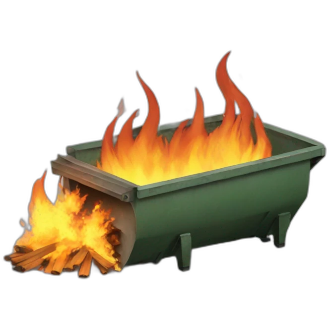 dumpster fire emoji