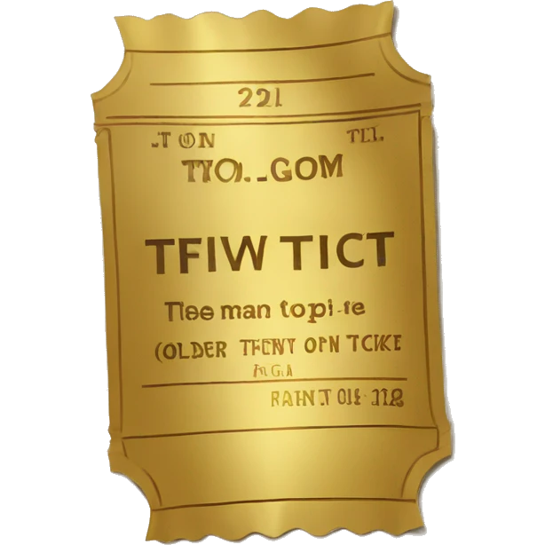 Golden ticket emoji