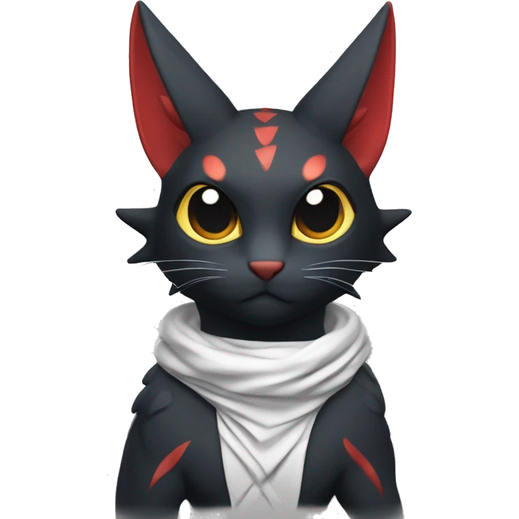  Kawaii Edgy Cool Beautiful Nargacuga-Litten full Outlined body emoji