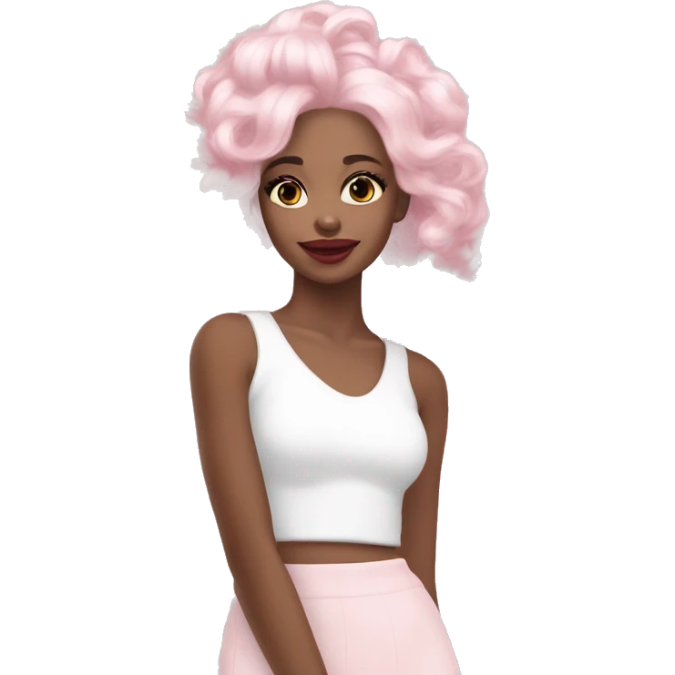 coquette christmas vibes pastel pink white cutesy emoji