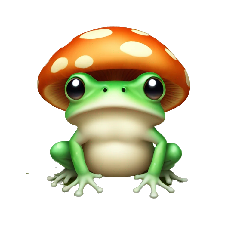 Mushroom frog emoji