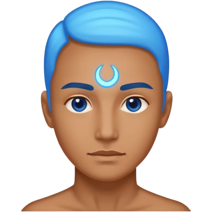 forhead with an indicator symbol in the center emoji