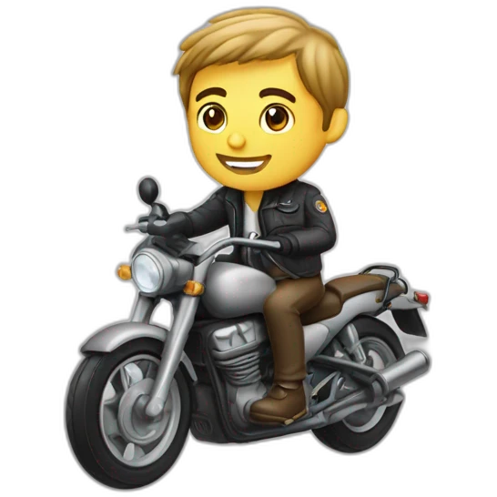 Olivier LEVRY sur une moto emoji