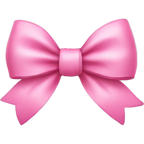 cute pink bow emoji