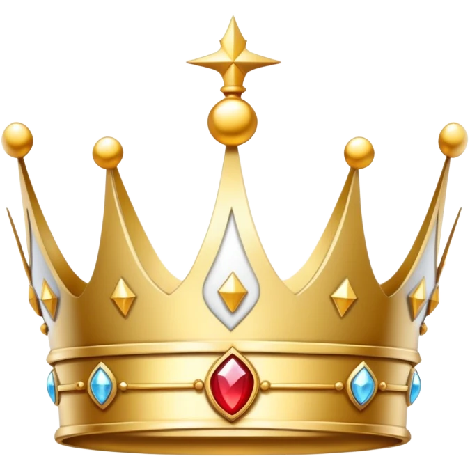 a crown thats white emoji