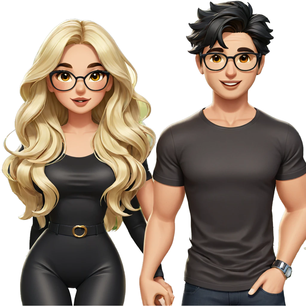 couple enjoying a sunny day emoji