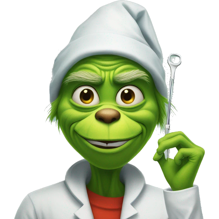 The grinch in knee surgery  emoji