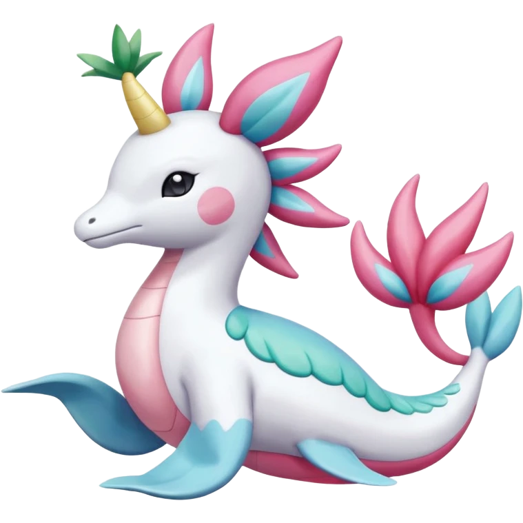 Mezprit-Primarina-Milotic-Shaymin-Palkia-Pokémon, full body emoji