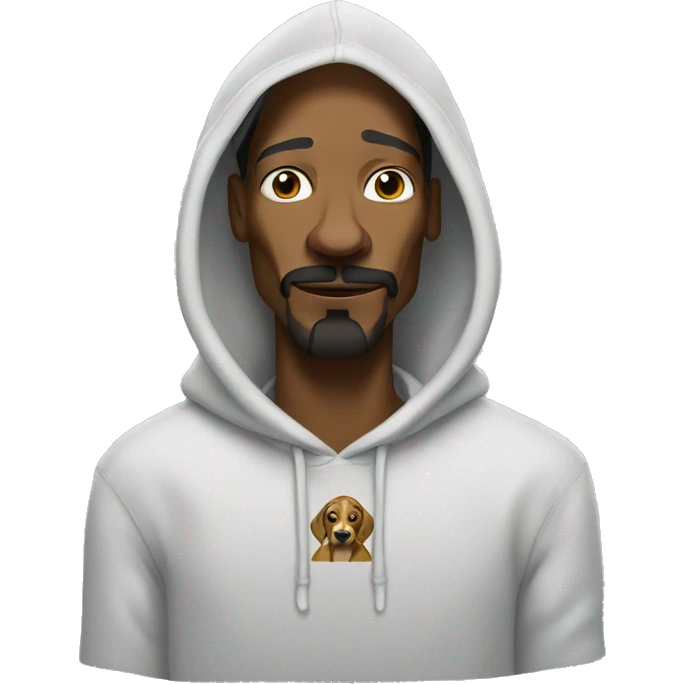 snoop dog with hoodie emoji