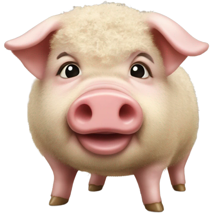 Truffle pig with ginger fur emoji