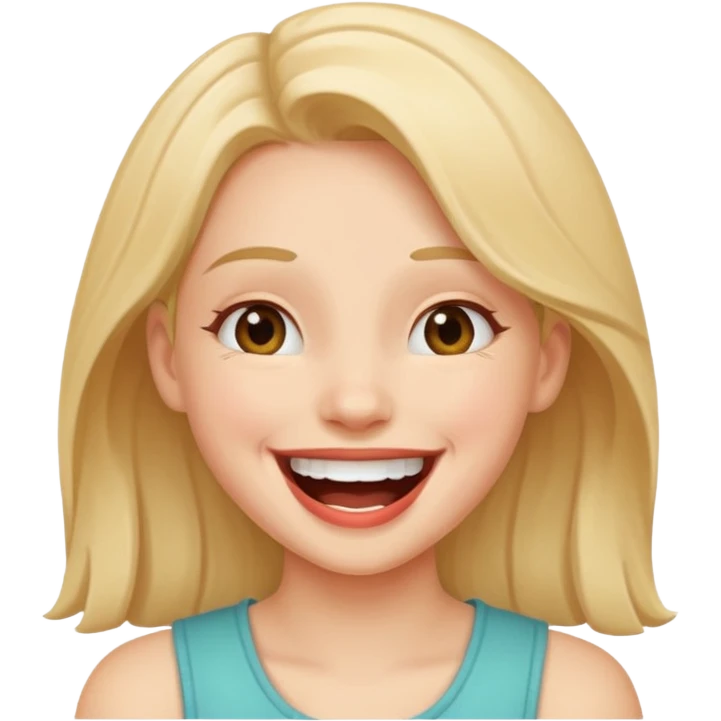Girl laughing emoji