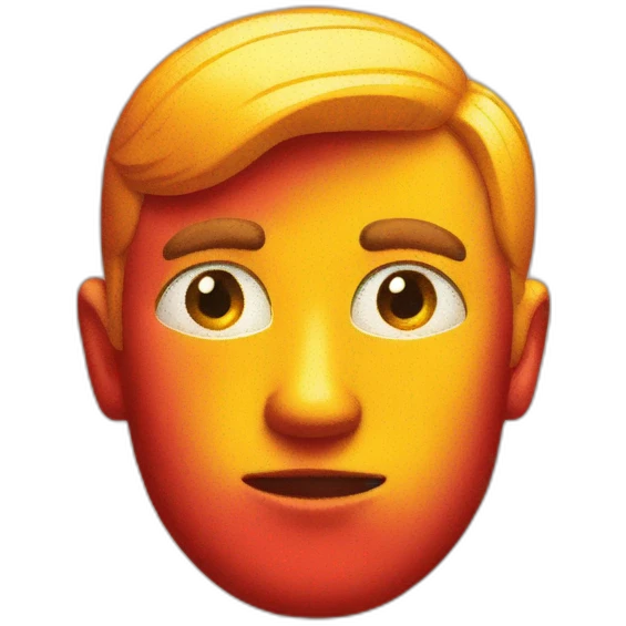 Red yellow emoji