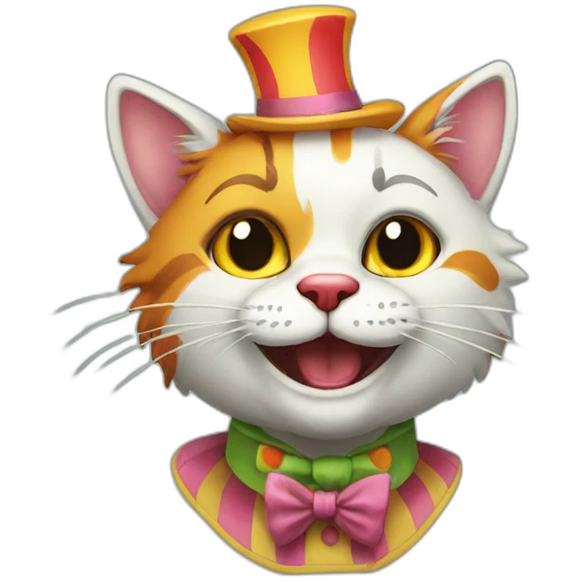 clown cat emoji