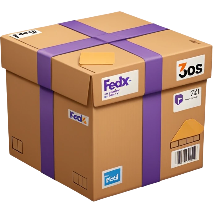 FedEx delivery parcel emoji