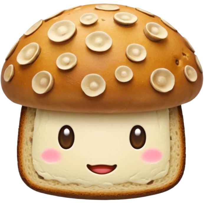 mushroom bread emoji