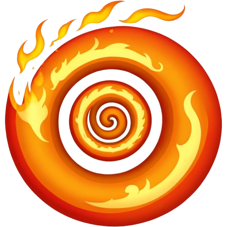 love spiral and fire emoji