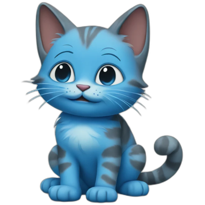 blue-smurf-cat emoji