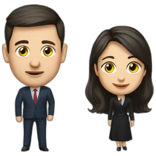 Zelensky and Alar Karis  emoji