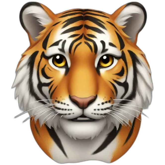 a tiger emoji